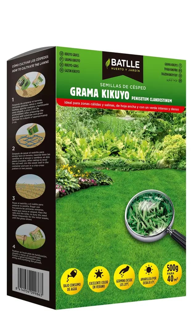 Semente Batlle Grama Grossa Kikuyo 500GR