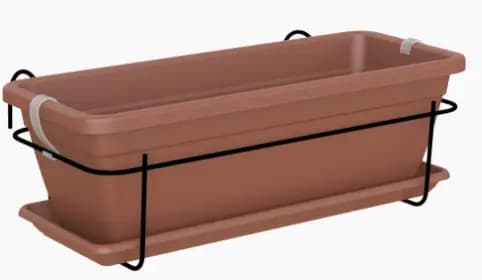 Kit Venezia 50cm (Floreira + Prato + Suporte)