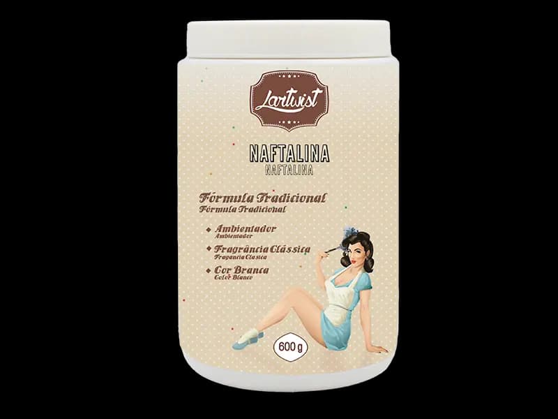 NAFTALINA FRASCO 600GR