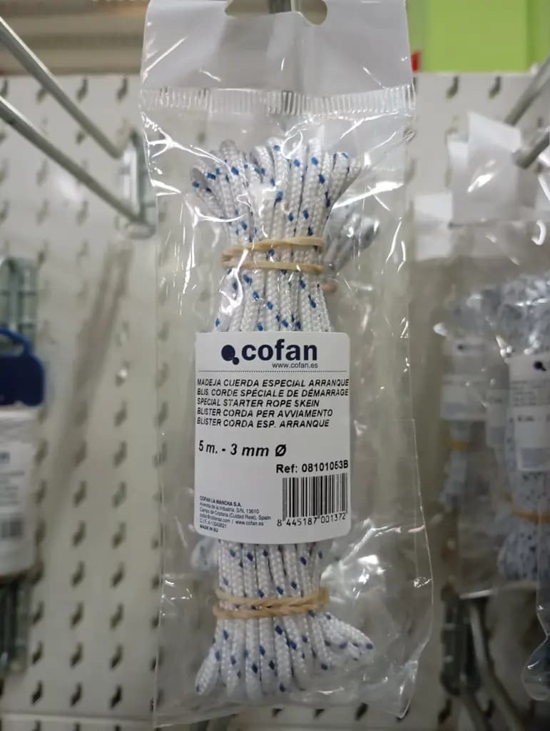 CORDA ARRANQUE 3MM BLISTER 5M COFAN
